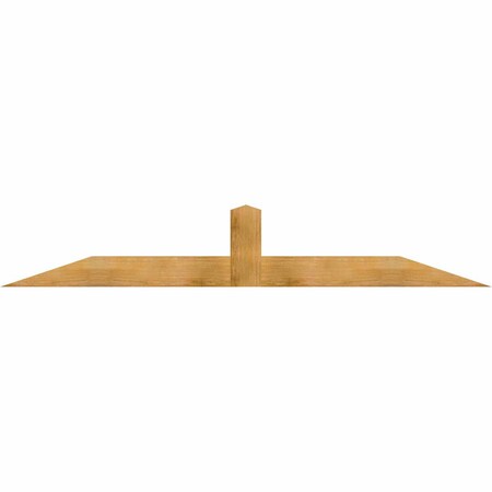 Ekena Millwork Portland Rough Sawn Timber Gable Bracket, Western Red Cedar, 96"W x 16"H x 2"D x 6"F, 4/12 Pitch GBW096X16X0206POR00RWR